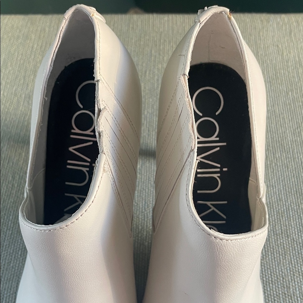 Calvin Klein White Ankle Boots - Picture 3 of 11